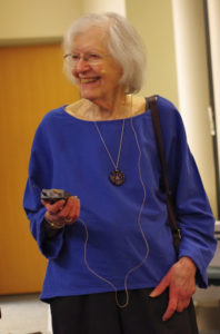 Joanne Seltzer, host of the Orchard Cove reading